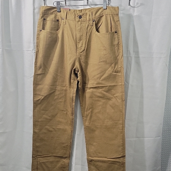 Levi's Low Pro Mid Rise Straingh Leg Men's Khaki  Size 31X30 - Picture 2 of 9